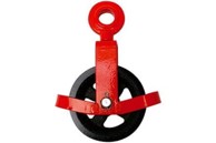 EURO TOOLS Zidarska remenica 139279, 500/0.5 t, D ušica, s poklopcem