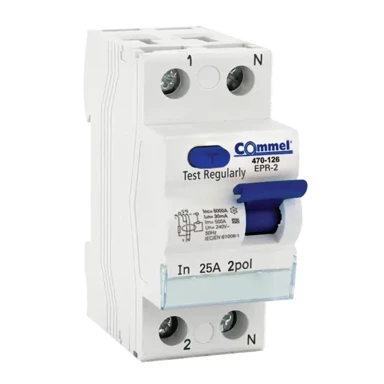 COMMEL 470-126 fid sklopka 25 a, 2p 0.03 a, 6000a, tip a