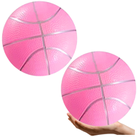 Gumena košarkaška lopta promjera 20 cm, roza