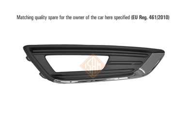 ISAM Maska branika Ford Focus 14-18, krom, prednja desna, sa maglenkom