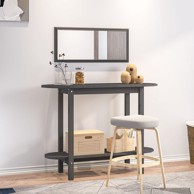 Konzolni stol sivi 110 x 40 x 80 cm od masivne borovine