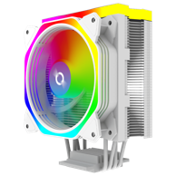NIKCORP Procesorski hladnjak Uranus White, 120 mm, ARGB, Intel/AMD, TDP 200 W, bijeli