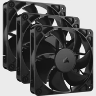 CORSAIR Računalni ventilator RS120 - kućišni, 12 cm, crni, 3 komada