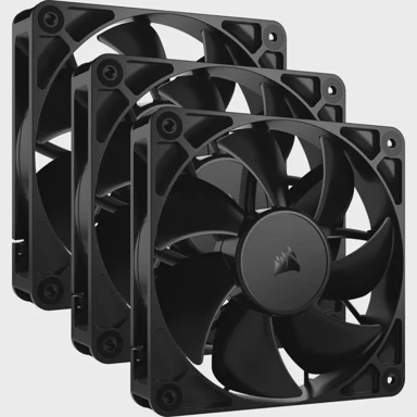 CORSAIR Računalni ventilator RS120 - kućišni, 12 cm, crni, 3 komada