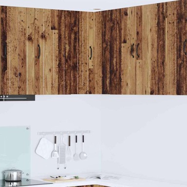 Zidni kuhinjski ormarić s policom 57 x 57 x 80 cm, staro drvo