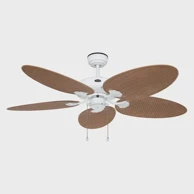 Ventilator classic outdoor 132 we-pr blades composite palm/rattan brown cf513295