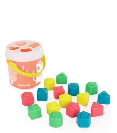 MINILAND Shape kantica za sortiranje, losos ružičasta