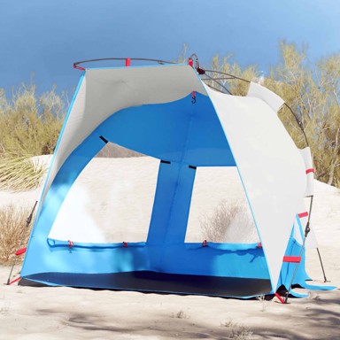Šator za plažu za 2 osobe, vodootporni, azurnoplavi
