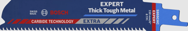 BOSCH Professional 10-dijelni set listova sabljaste pile Expert ‘Thick Tough Metal’ S 955 CHC (2608900367)