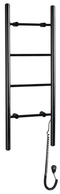 SAPHO Električni sušač ručnika KARBO, 400 x 1120 mm, 87 W, crni mat
