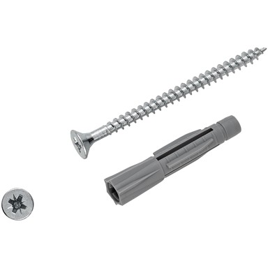 LUX TOOLS Plastična tipla 8x45+S50St.