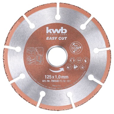 KWB Univerzalna rezna ploča, tvrdi metal, 125 mm (49790540)