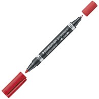 STAEDTLER Marker permanentni obostrani 0,6 i 1,5mm Lumocolor 348-2 crveni