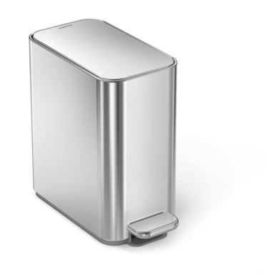 SIMPLEHUMAN Željezna kanta za smeće s pedalom u mat srebrnoj boji 5 l 