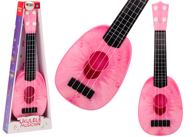 Dječja gitara/ Ukulele sa 4 žice, roza
