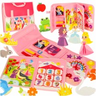 Montessori ruksak senzorna ploča, ružičasta