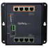 STARTECH Mrežni preklopnik IES81GPOEW, 8 x Gigabit Ethernet PoE, upravljani L2, crni