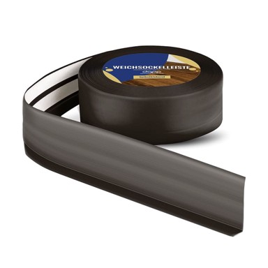 DQ-PP Meka podna lajsna od PVC-a, samoljepljiva, 50 x 15 mm, 25 m, čokoladno smeđa