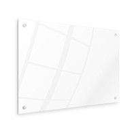Kuhinjska zaštitna ploča od kaljenog stakla s kompletom za montažu izravno na zid, 40 x 80 cm, bijela