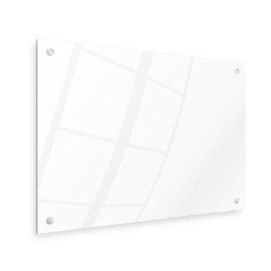 Kuhinjska zaštitna ploča od kaljenog stakla s kompletom za montažu izravno na zid, 40 x 80 cm, bijela