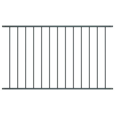 Panel za ogradu od čelika obloženog prahom 1,7x1,25 m antracit