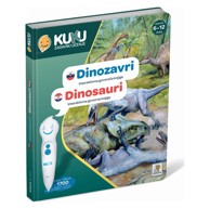 KUKU Dječja knjiga Interaktivna knjiga Dinosauri, bez olovke