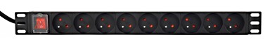 GEMBIRD Rack napojna traka PDU 9xFR 1U