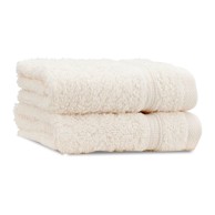 CATHERINE LANSFIELD Krem pamučni ručnici u setu 2 kom od frotira 30x30 cm Zero Twist