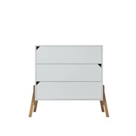 BELLAMY Komoda, S 3 ladice Lotta, bijela