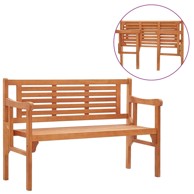 Klupa vrtna, sklopiva, 120 cm, masivno drvo eukaliptusa