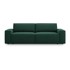 MICADONI HOME Zelena sklopiva sofa 247 cm Jodie, 247x107x86 cm