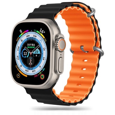 TECH-PROTECT Iconband Pro remen za Apple Watch 42/44/45/49mm, black / orange