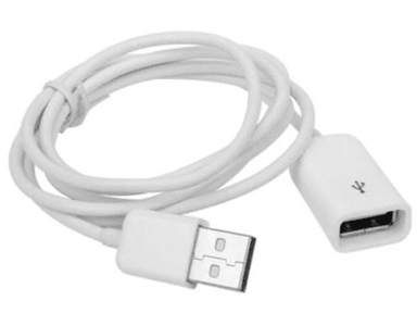 CABLETECH USB produžni kabel, USB 2.0, tip A na tip A, duljina 1,8 m, siva