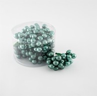 Staklene kuglice na žici, ø 2 cm, 144 kom, petrolej