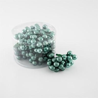 Staklene kuglice na žici, ø 2 cm, 144 kom, petrolej