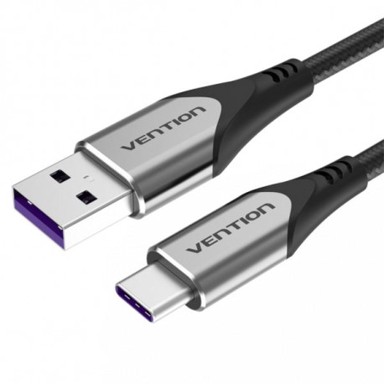 VENTION USB-C na USB-A kabel za brzo punjenje, 2 m, sivi