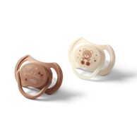 BABYONO Ortodontska simetrična duda GLOW, 0–6 mj, 2 kom