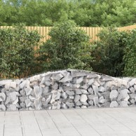Lučne gabionske košare 10 kom 400x50x60/80 cm pocinčano željezo