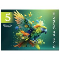 CONNECT Blok za crtanje B-V-20, 140 g/m², akvarel papir