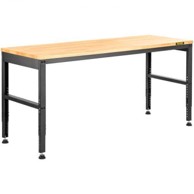 VEVOR Radni stol podesive visine 154,9 x 50,8 x 91 cm smeđi