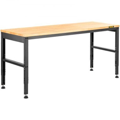 VEVOR Radni stol podesive visine 154,9 x 50,8 x 91 cm smeđi