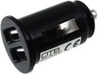 POWERY Auto punjač, 12–24 V, 2 x USB, 2,1 A