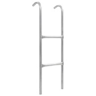Ljestve za trampolin s 2 prečke, 72 cm, čelične, srebrne