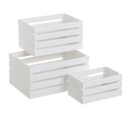 CASA SELECCIÓN Bijele kutije za pohranu u setu 3 kom 31x23x15 cm