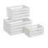 CASA SELECCIÓN Bijele kutije za pohranu u setu 3 kom 31x23x15 cm 