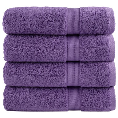 SOLUND Ručnici za tuširanje, 2 kom, 70 x 140 cm, 600 gsm, ljubičasti