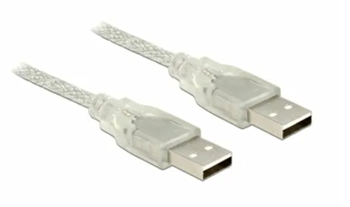 DELOCK USB kabel A-A 1,5 m dvostruko zaštićeni, prozirna
