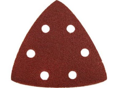 EXTOL PREMIUM Delta brusni papir 8803883, 93 mm, P80, 6 rupa, 20 kom