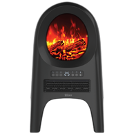 ZILAN Keramički grijač ZLN5664, 2000 W, slika vatre, crna