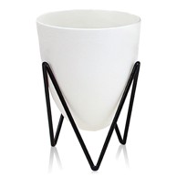 TOMASUCCI Bijela samozalijevajuća tegla za cvijeće Poppy, ø 11,5 cm